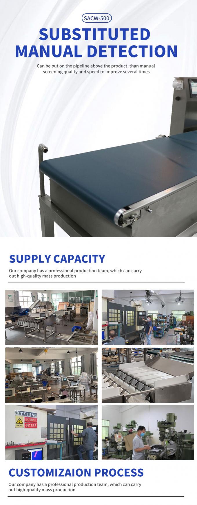 Frozen Fish Checkweigher Scale With Automated Sorting checking weigher reject System For Quality Products 8