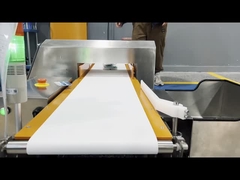 খাদ্য গ্রেড কনভেয়র বেল্ট স্বয়ংক্রিয় প্রত্যাখ্যান সিই সঙ্গে ধাতু আবিষ্কারক মেশিন