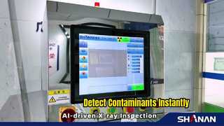 এক্স-রে খাদ্য পরিদর্শন ধাতব গ্লাস সনাক্ত করে