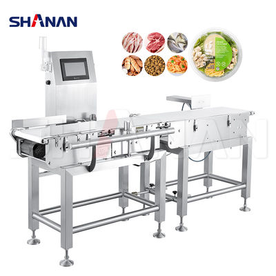 অটো ওয়েজিং রিজেক্টিং মেশিন ফর ফুড ইন্ডাস্ট্রি কনভেয়র প্যাকেজিং চেকওয়েজার 300g-30kg ওজনের বাছাই মেশিন