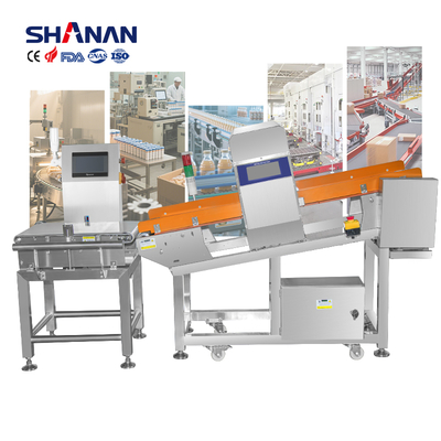 1200mm X 800mm X 1200mm কম্বো মেটাল ডিটেক্টর এবং এয়ার ব্লাস্ট প্রত্যাখ্যান সিস্টেম এবং 110V-220V ভোল্টেজ সহ চেকওয়েজার