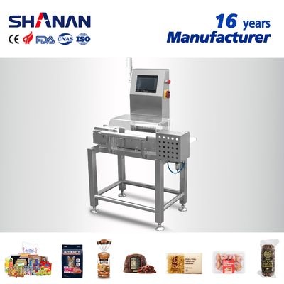 Customized Industrial Packaging Line Weight Checking Drop-Down Conveyor Reject Checkweigher