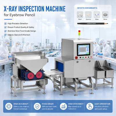 Eyebrow Pencil X-Ray Inspection System – Broken Core & Foreign Object Detection  high safety and standards