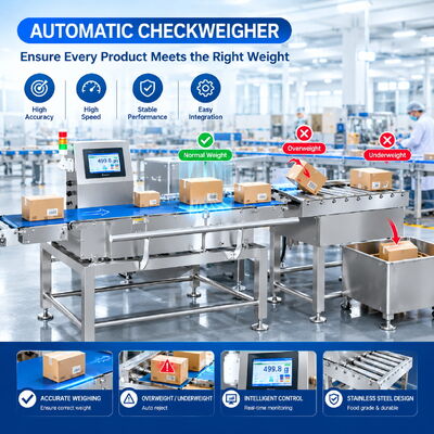 Factory Checkweigher Packaging Weighing Machine  High Precision Conveyor Belt Rejection